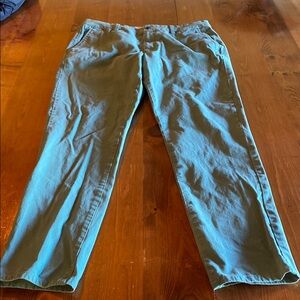 Green Bonobos Pants with Zipper Pocket Slim Taper Men’s Size 35/34